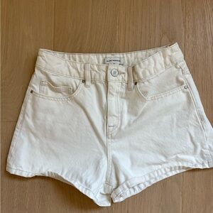 Club Monaco Off-White Jean Shorts
